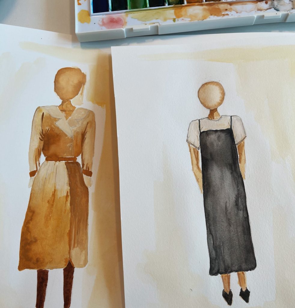 Akvarel fashion design