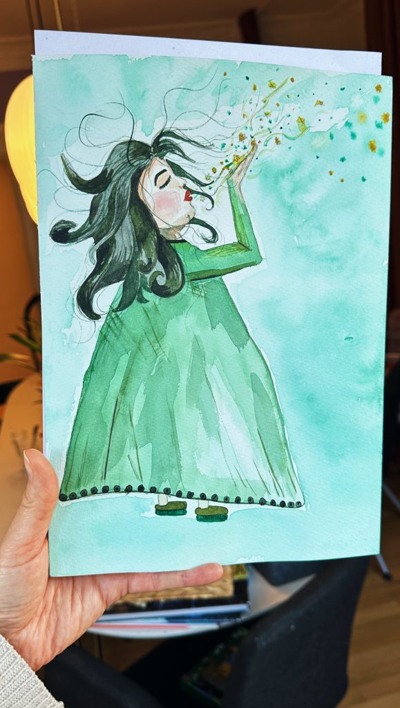 Akvaral forside til bog